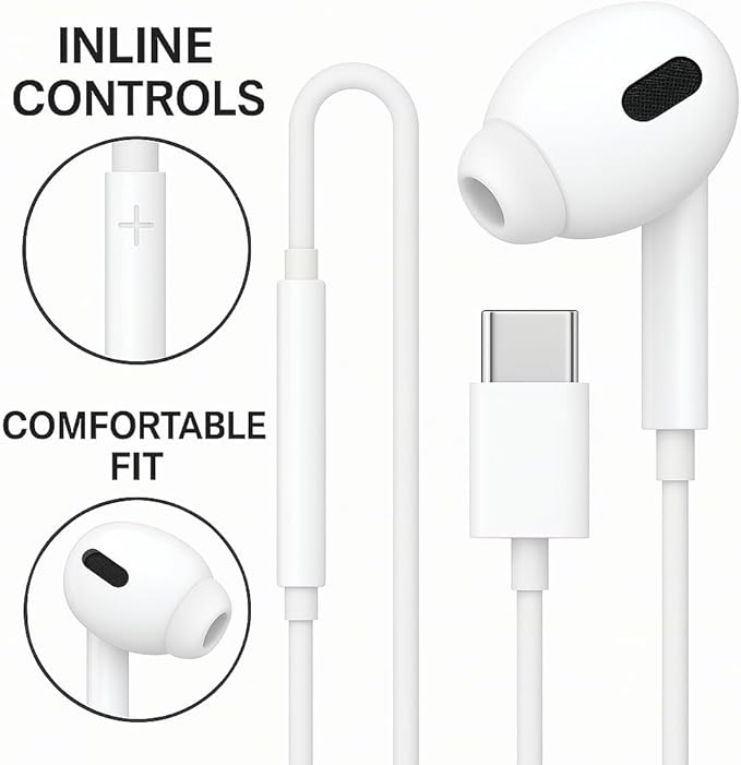 Wired Earbuds with Mic Noise Cancelling