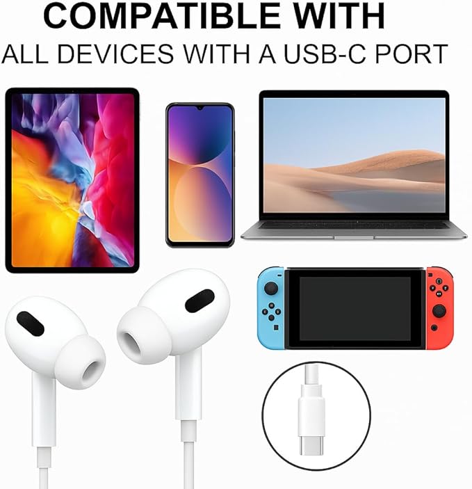 Wired Earbuds with Mic Noise Cancelling