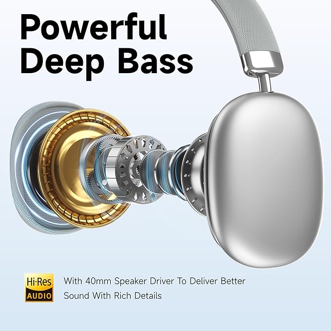 Bluetooth Wireless Headphones With Active Noise Cancelling